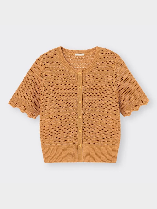 透かし編みカーディガン(半袖)