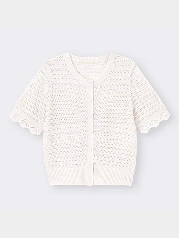 透かし編みカーディガン(半袖)