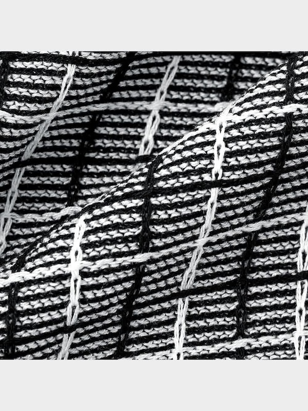 バイカラーカーディガン(半袖)(チェック)YG+E