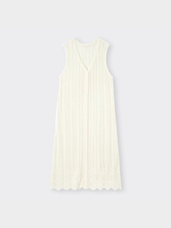 レーシーニットジレYG+E