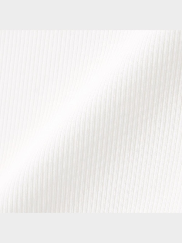 スタイルオーガニックコットンリブレースVネックタンクトップ