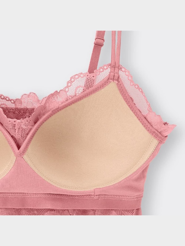 ナチュラルサポートブラ(ノンワイヤー)(レース)
