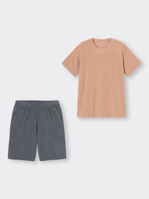 コールドフィールパイルラウンジセット(半袖&ショートパンツ)