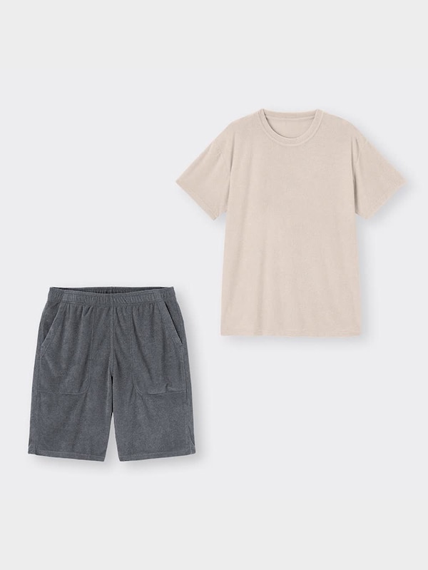コールドフィールパイルラウンジセット(半袖&ショートパンツ)