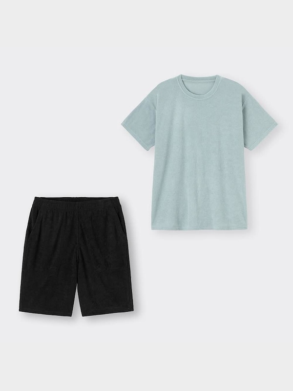 コールドフィールパイルラウンジセット(半袖&ショートパンツ)