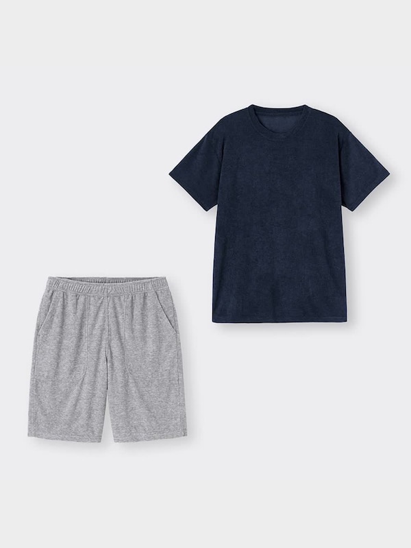 コールドフィールパイルラウンジセット(半袖&ショートパンツ)