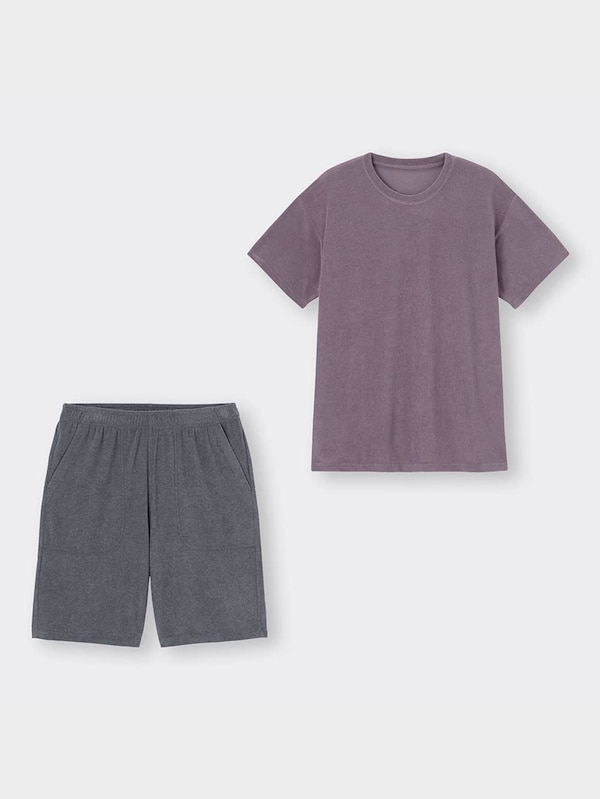 コールドフィールパイルラウンジセット(半袖&ショートパンツ)