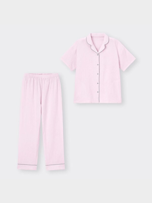 オーガニックコットンパジャマ+E(半袖&ロングパンツ)