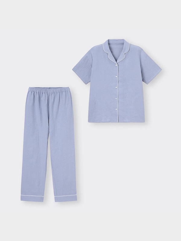 オーガニックコットンパジャマ+E(半袖&ロングパンツ)