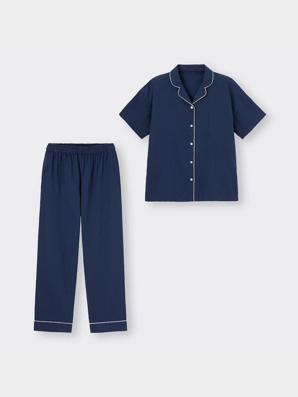 オーガニックコットンパジャマ+E(半袖&ロングパンツ)