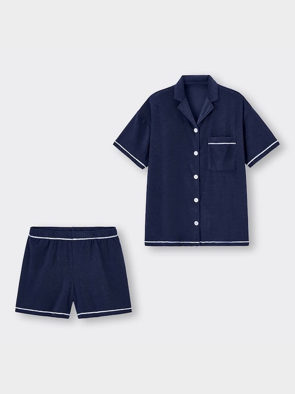 パイルパジャマ(半袖&ショートパンツ)