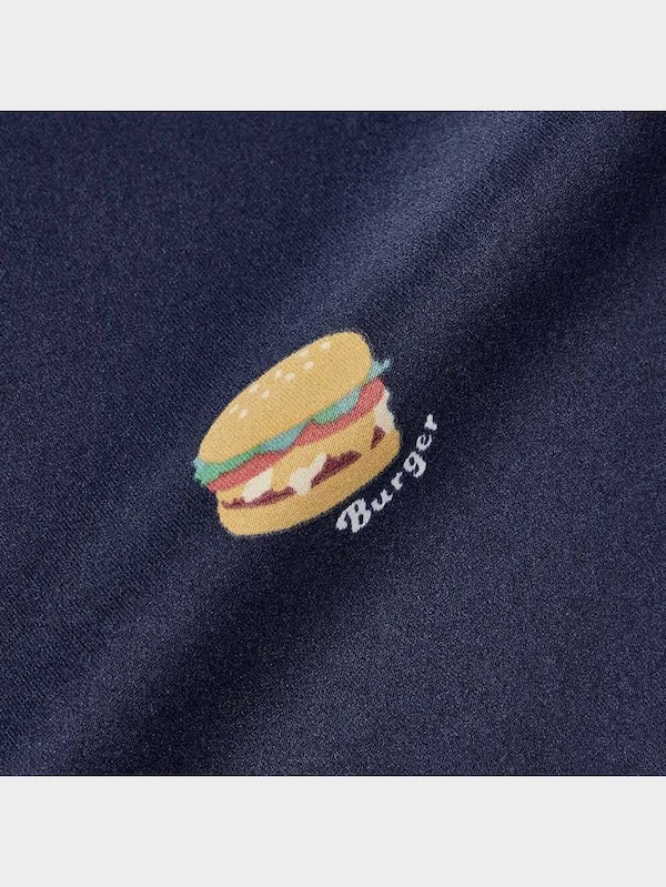 サテンパジャマ(半袖&ショートパンツ)(ハンバーガー)+X