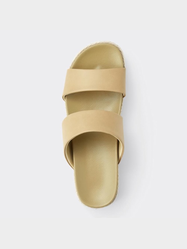 プラットフォームジュートサンダル+X