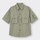 マルチポケットオーバーサイズシャツ(5分袖)NT+X-GREEN
