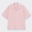 オープンカラーシャツ(5分袖)-PINK