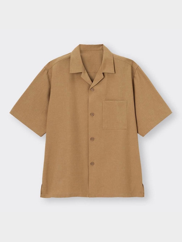 ドライリラックスフィットオープンカラーシャツ(5分袖)(セットアップ可能)