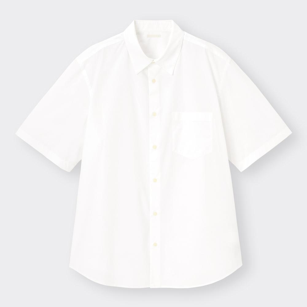 （GU）ブロードリラックスフィットシャツ(5分袖)+E