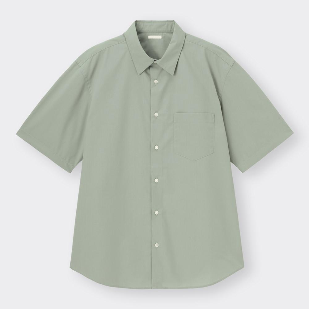 （GU）ブロードリラックスフィットシャツ(5分袖)+E