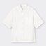 オーバーサイズワークシャツ(5分袖)-WHITE