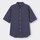 オックスフォードオーバーサイズシャツ(5分袖)-NAVY