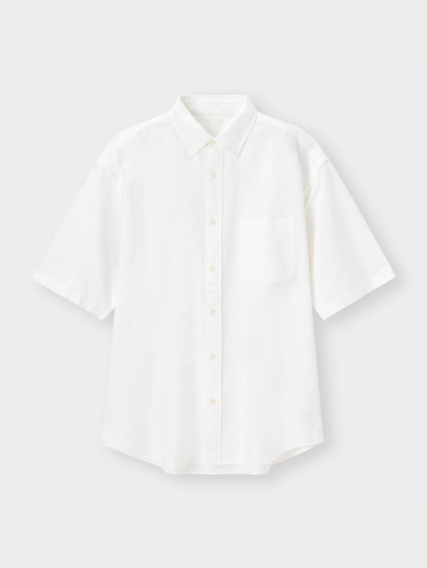 オックスフォードオーバーサイズシャツ(5分袖)