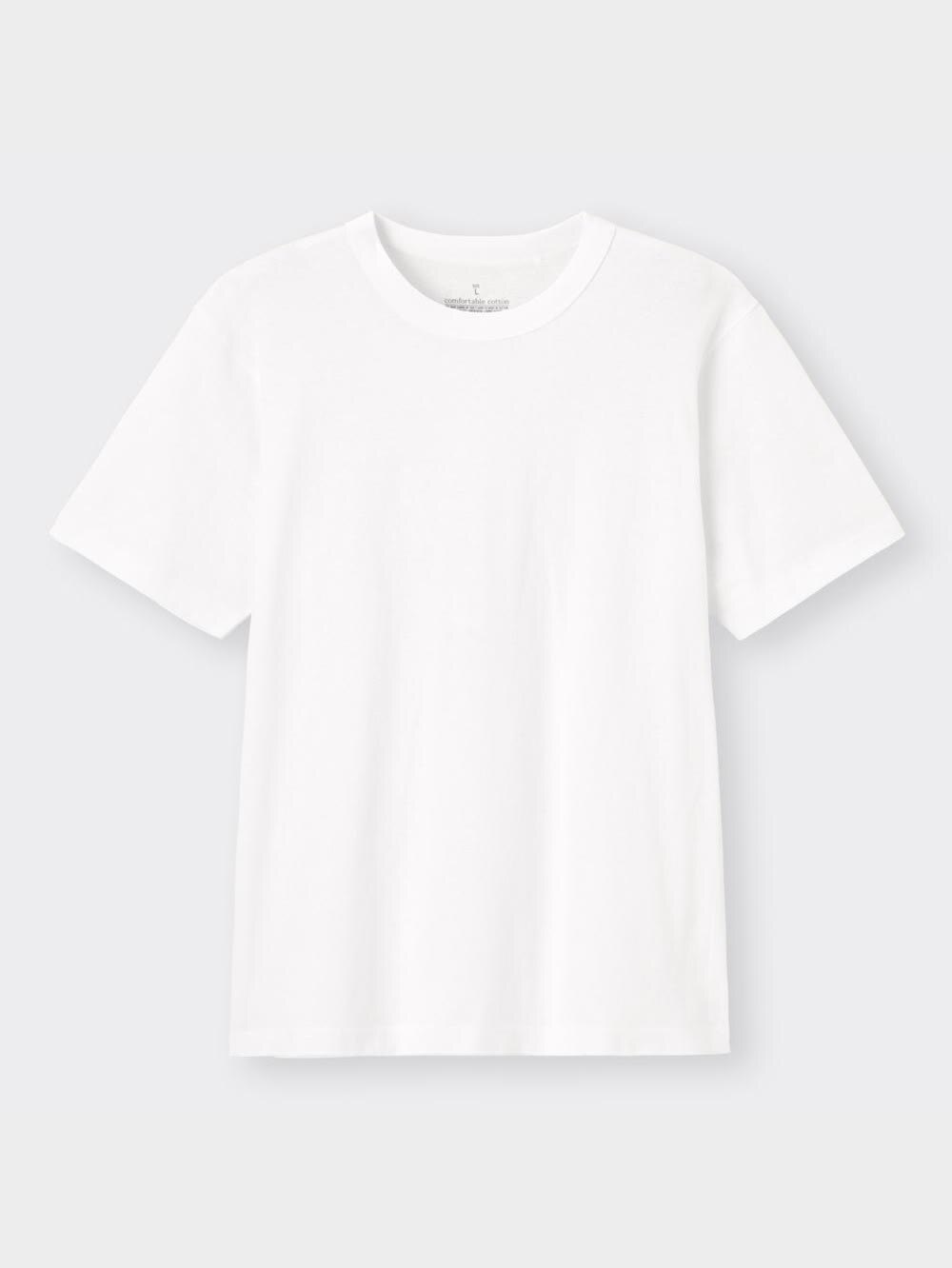 GU公式 | コットンクルーネックT(半袖)