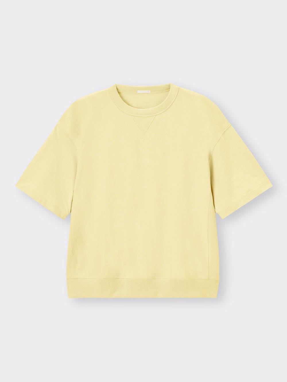 GU　スウェT　Tシャツ　メンズ　レディース GU（ジーユー）の「スウェT(5分袖)（ユニセックス）」 - WEAR