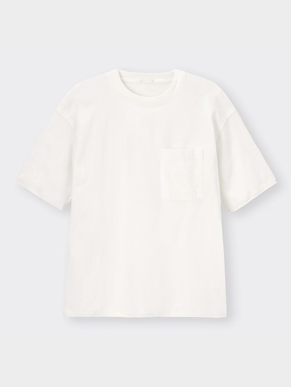 shunseido さん専用 GU公式 | ウォッシュドカットオフビッグT(5分袖)NT+E