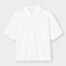 ワイドフィットポロシャツ(5分袖)NT+E-WHITE