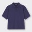 ワイドフィットポロシャツ(5分袖)NT+E-BLUE