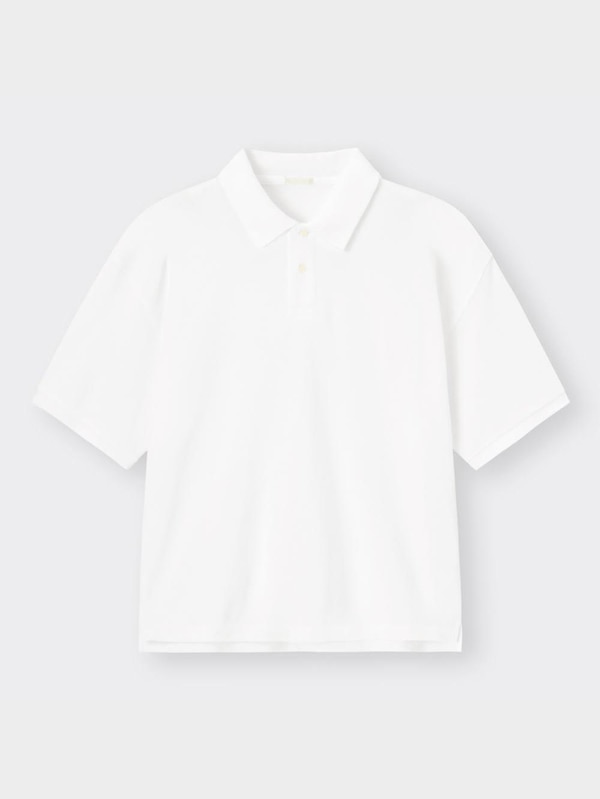 ワイドフィットポロシャツ(5分袖)NT+E