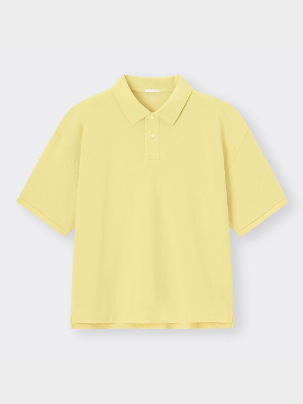 ワイドフィットポロシャツ(5分袖)NT+E