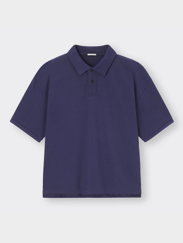 ワイドフィットポロシャツ(5分袖)NT+E