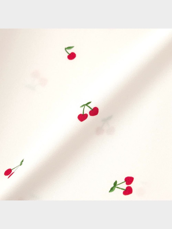 サテンパジャマワンピース(半袖)(チェリー)+X