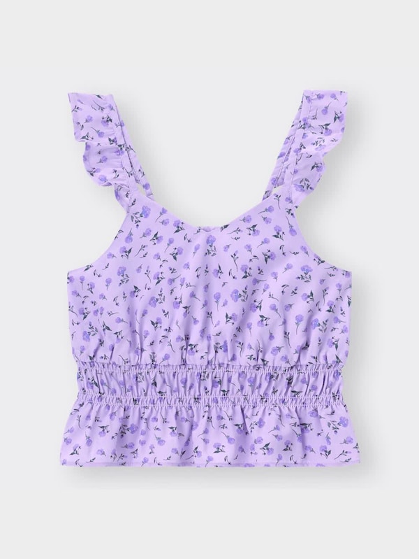 GIRLSフラワープリントキャミソールセットT(半袖)(セットアップ可能)