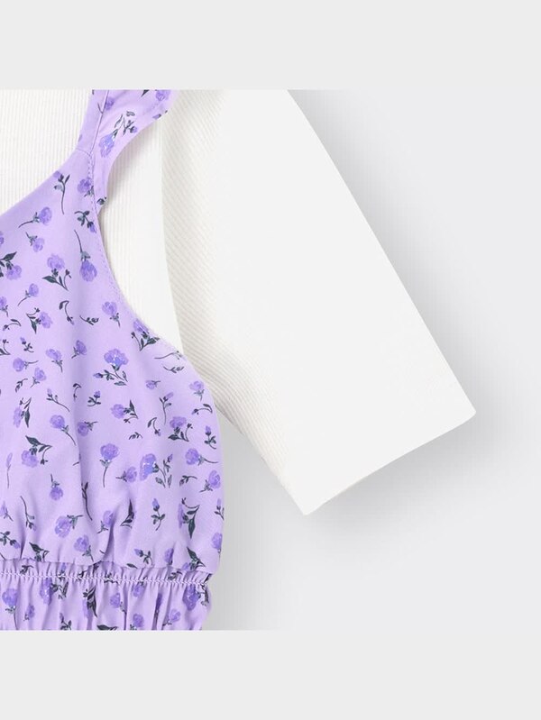 GIRLSフラワープリントキャミソールセットT(半袖)(セットアップ可能)