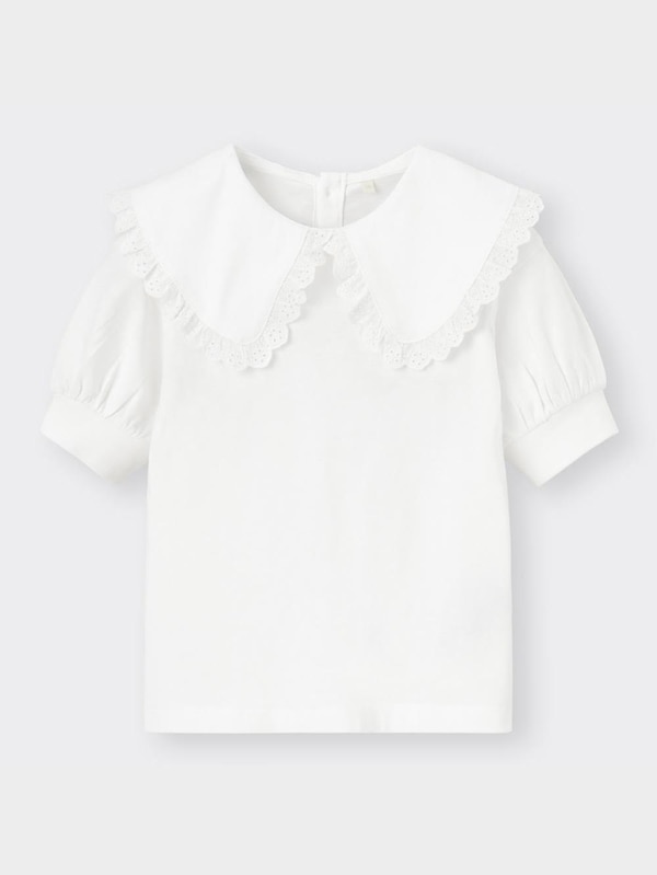 GIRLSビッグカラーT(5分袖)