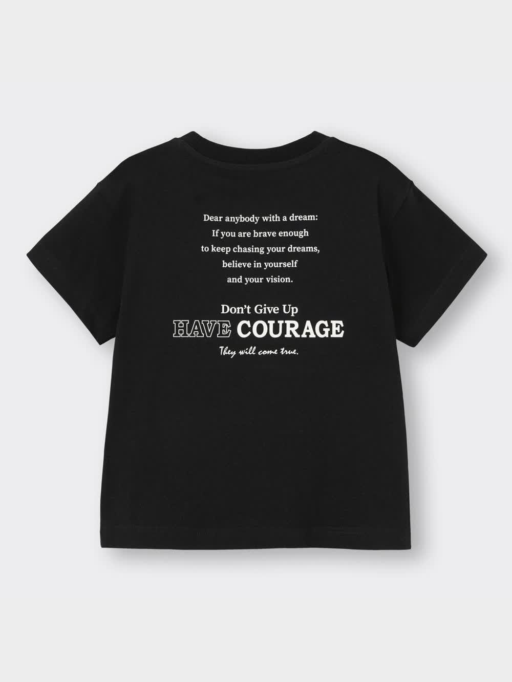 GU公式 | GIRLSグラフィックT(半袖)(バックロゴ)