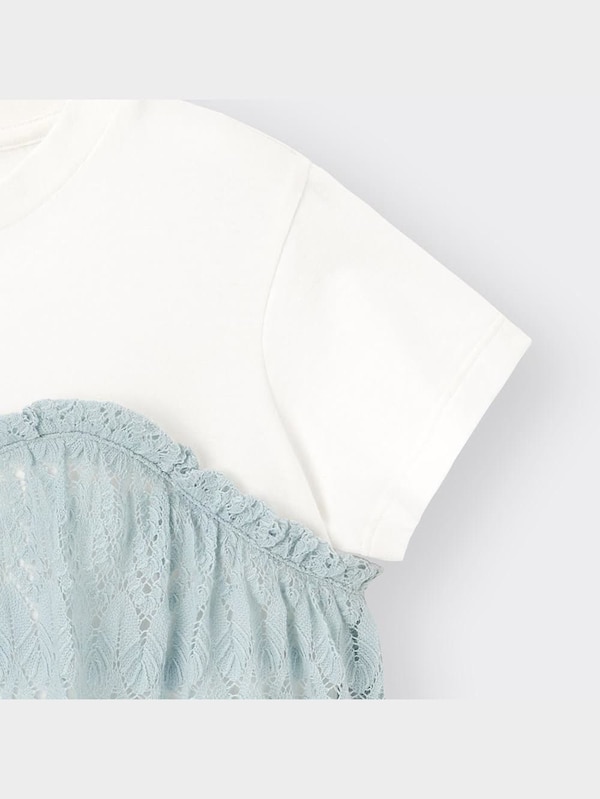 GIRLSレースドッキングT(半袖)