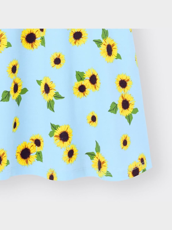 GIRLSフリルスリーブカットソーワンピース(半袖)(ヒマワリ)