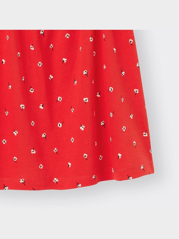 GIRLSフラワープリントドッキングT(半袖)+X