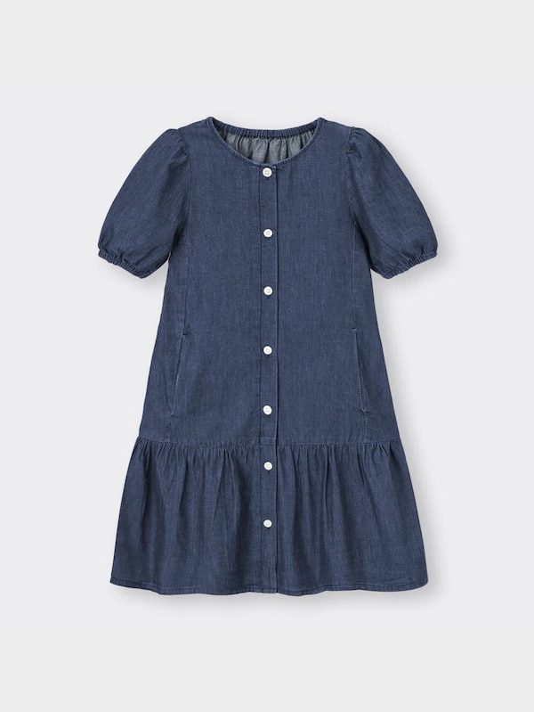 GIRLSデニムティアードワンピース(半袖)