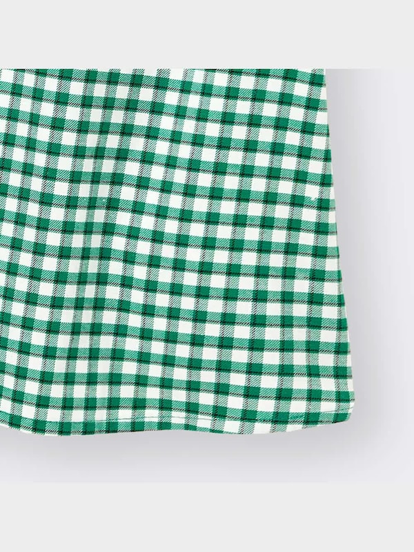 GIRLSギンガムチェックブラウス(半袖)+X(セットアップ可能)