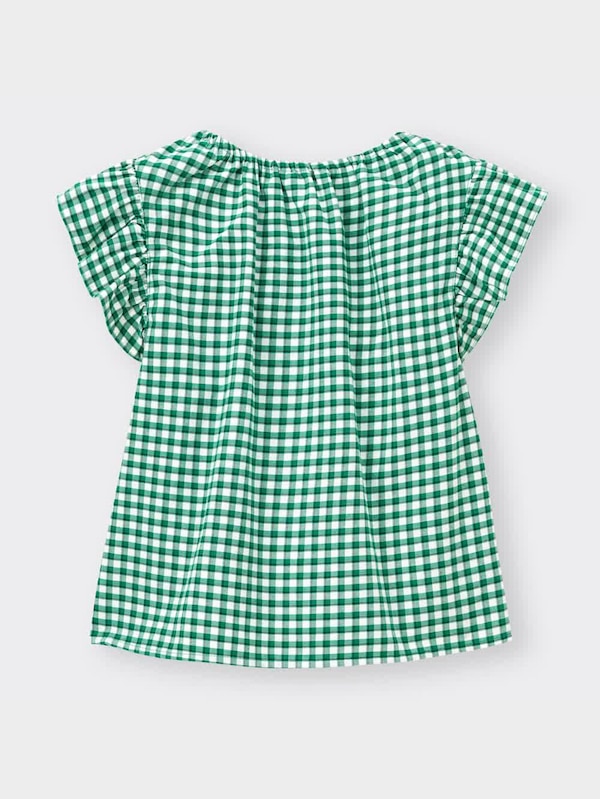 GIRLSギンガムチェックブラウス(半袖)+X(セットアップ可能)