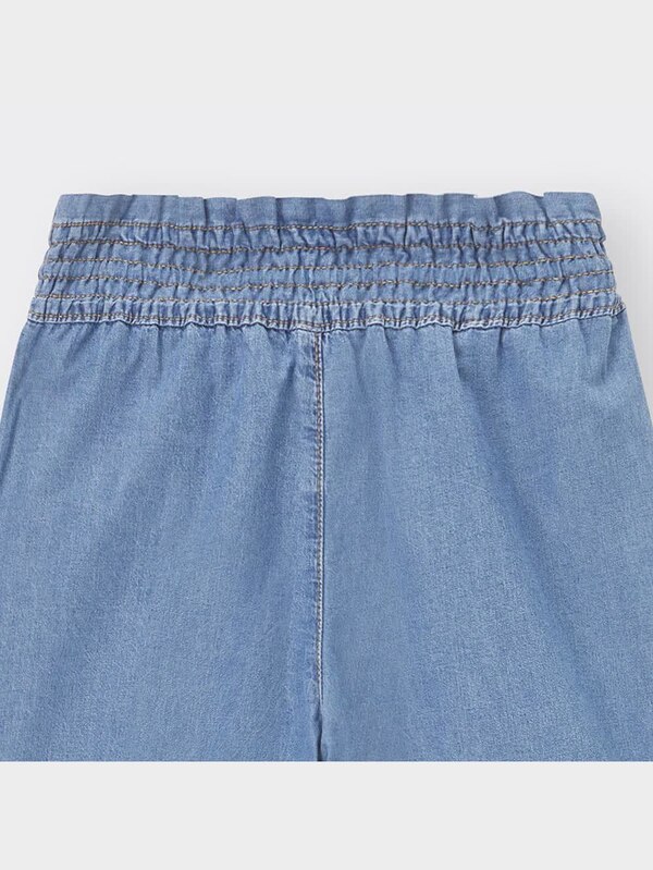 GIRLSライトデニムイージーワイドパンツ