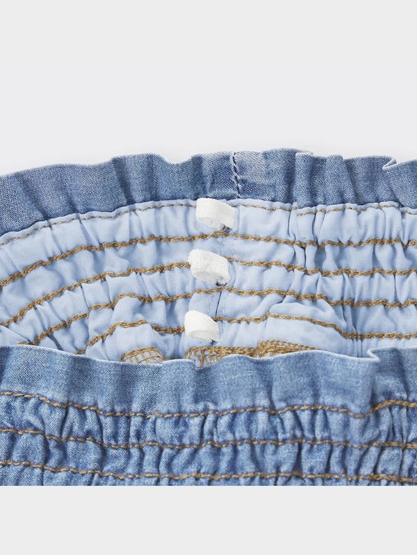 GIRLSライトデニムイージーワイドパンツ