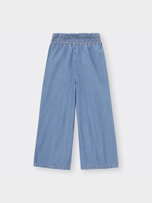 GIRLSライトデニムイージーワイドパンツ