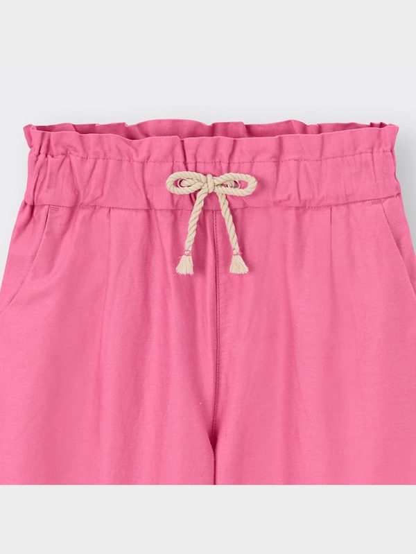 GIRLSリネンブレンドイージーワイドパンツ