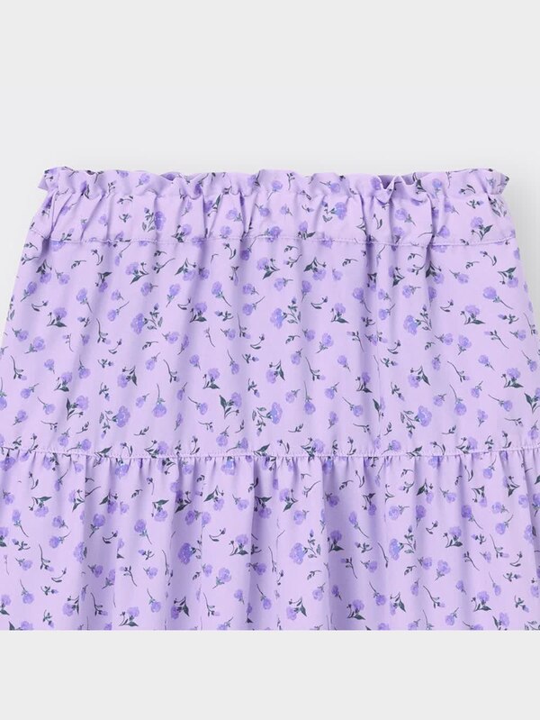 GIRLSフラワープリントティアードスカート(セットアップ可能)