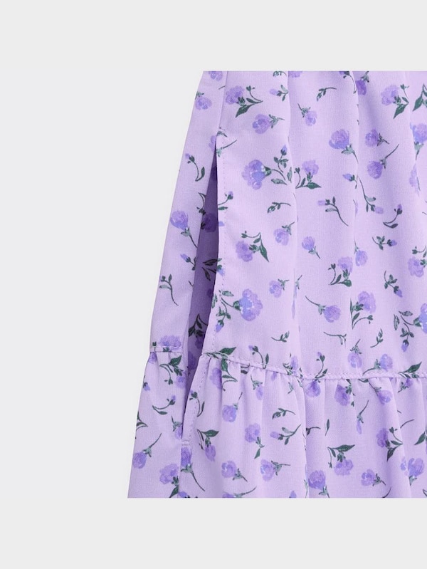 GIRLSフラワープリントティアードスカート(セットアップ可能)